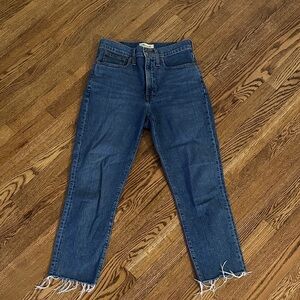 Madewell Dark Blue Ankle Jeans
